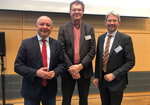 Die neue BGR-Studie „Sand und Kies in Deutschland“ wurde von BGR-Präsident Prof. Dr. Ralph Watzel, Studienautor Dr. Harald Elsner und dem Präsidenten des Bundesverbandes Mineralische Rohstoffe (MIRO), Christian Strunk (Foto v.li.), vorgestellt