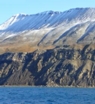 Abb. 1: Blick auf den Forkastningsfjellet-Bergsturz, Spitzbergen 