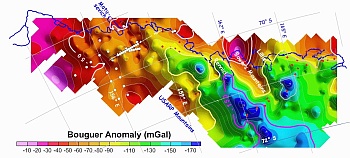 Bouguer Anomaly Ganovex8 Area