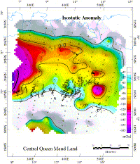 Isostatic Anomaly Queen Maud Land