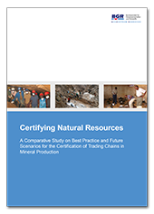 Titelblatt der Studie "Certifying Natural Resources"