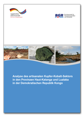 Titelblatt der Studie "Analyse des artisanalen Kupfer-Kobalt-Sektors in den Provinzen Haut-Katanga und Lualaba  in der Demokratischen Republik Kongo"