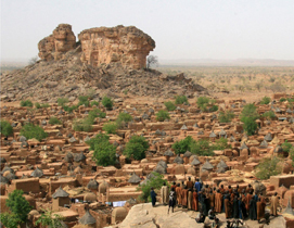 Die Bandiagar Falls in Mali